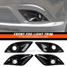 2pcs Front Fog Light Lamp Decor Trim Cover For Dodge Durango 2011 Accessories