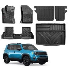 for 2015-2024 2025 Jeep Renegade Floor Mats Cargo Liners Trunk Backrest Mat F...