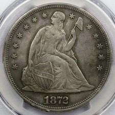1872 $1 Seated Liberty Dollar - PCGS XF 40