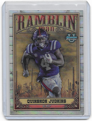 2023 Bowman Chrome University Ramblin Man Quinshon Judkins