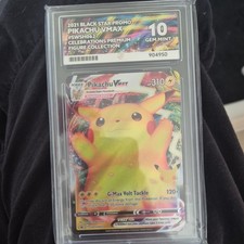 Pokémon Pikachu TCG VMAX SWSH062 Black Star Promo Card ACE 10 Gem Mint