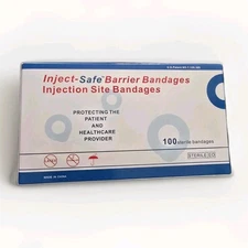 Inject-Safe Barrier Bandages 1-3/8" Diameter Injection Site Bandages Box of 100