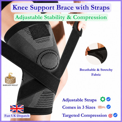 Verstellbare Kniebandage Bandage Kompression Patella Arthritis Sleeve Schmerzlinderung G