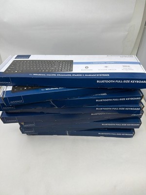 Lot of 9 Insignia- Full-size Bluetooth Scissor Switch Keyboard - Black