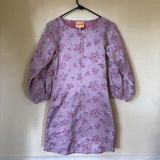 Solelia Floral Jacquard Mini Dress XS Lavender Boho Long Sleeve NWT