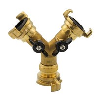 Wasserverteiler Y-Verteiler-StüCk Schlauchverteiler Schlauchkupplung Absperrhahn