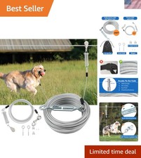 200FT Heavy Duty Dog Runner with 15FT Tie Out Cable - Perfect for Large Dogs