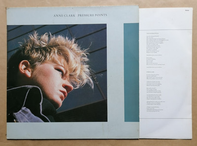 Anne Clark Pressure Points LP 33T Inners Songtext Virgin 70416 Frankreich 1985