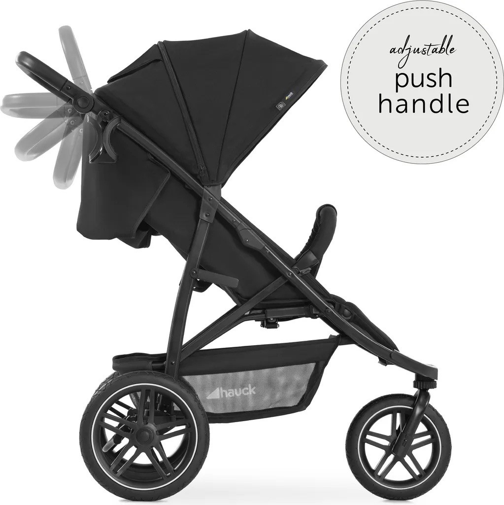 Hauck Rapid 3R Passeggino nero pieghevole 3 ruote pneumatici 11,5 kg — foto 2