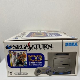 Sega Saturn Console Gray 1 Million Units Campaign Box HST-0005 SS Used Game JP