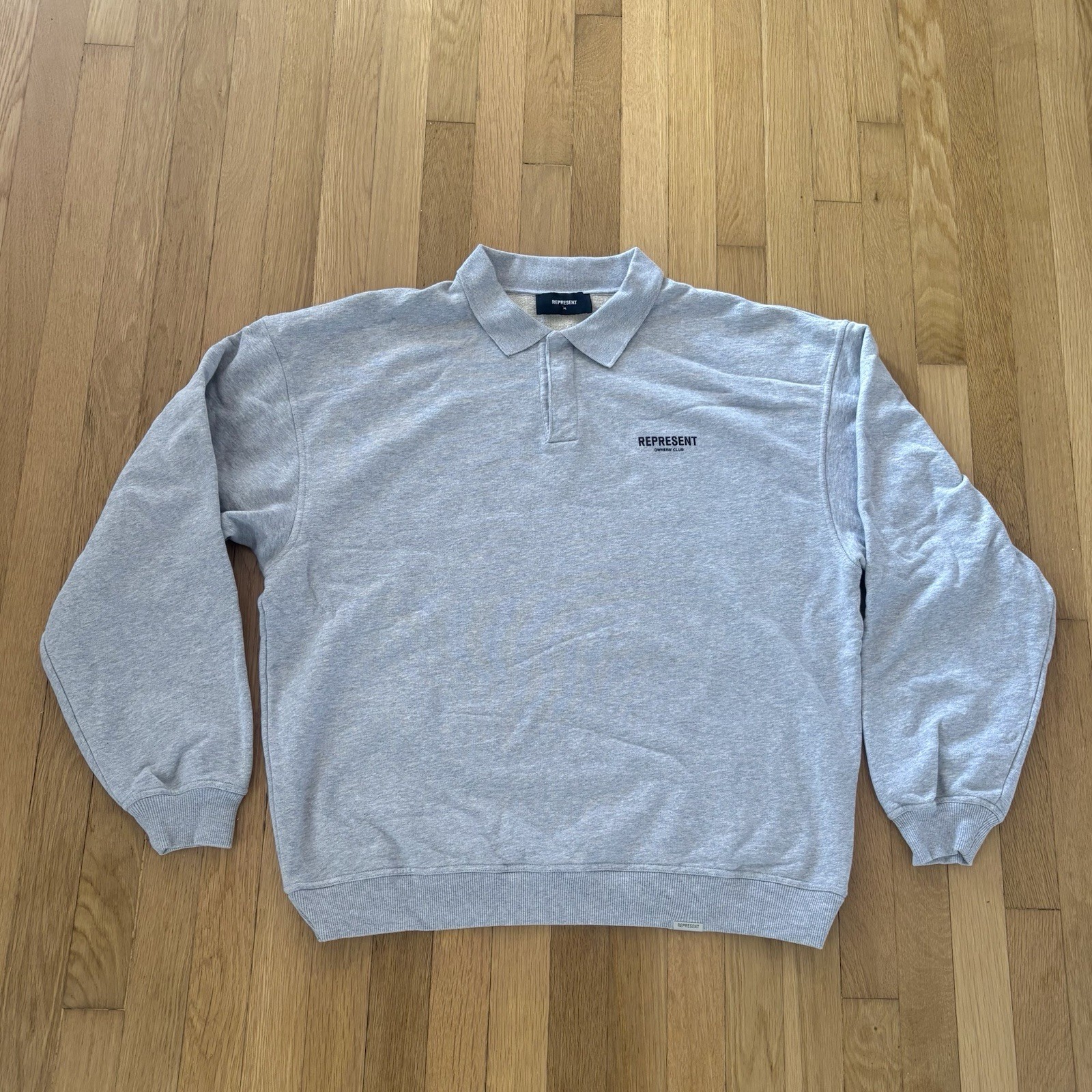 Represent Sweatshirt Quarter Button Down Pullover… - image 1