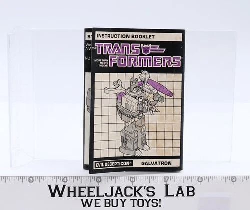 Galvatron Action Figure Vintage Instruction Booklet Manual 1986 G1 Transformers