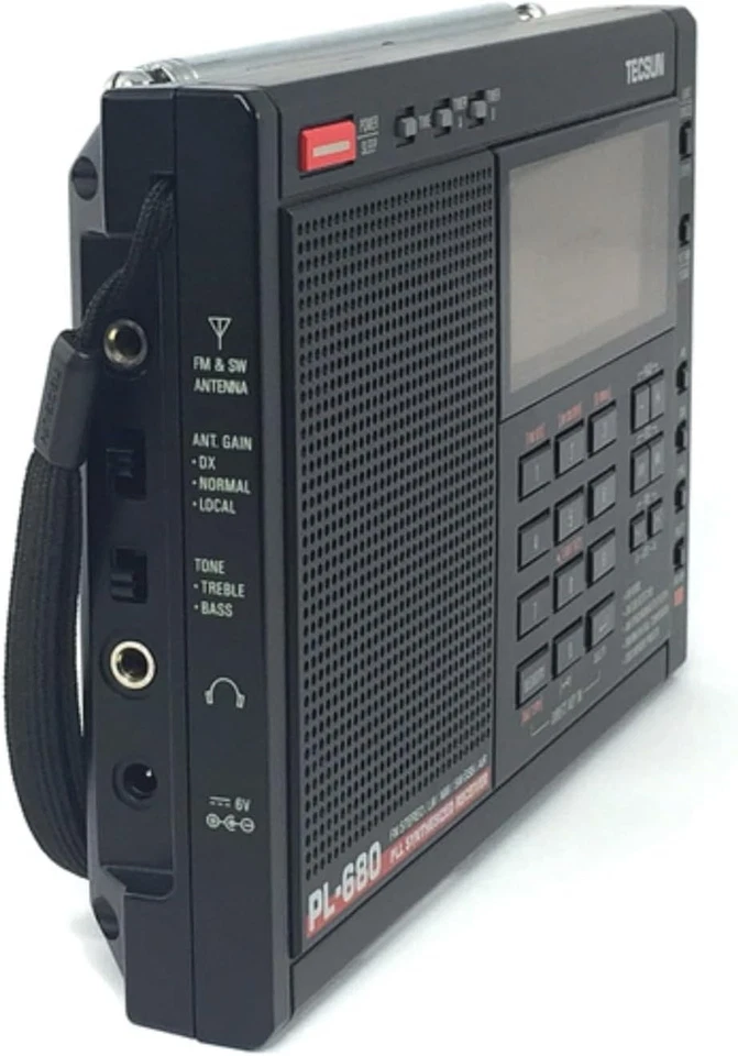 TECSUN PL680 High-End Shortwave Radio EnergyPowe FM LW MW SW AIR 100V Black - Image 2 of 4