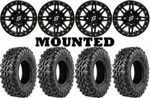 Kit 4 Sedona Trail Ripr Tires 30x10-14 on Sedona Clutch Beadlock Gloss ...