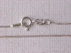 NICE OVAL ABALONE PEARL AND 17" BOX CHAIN STERLING SILVER — photo 3