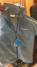 Columbia Light Blue Fleece Full Zip Jacket Ki...