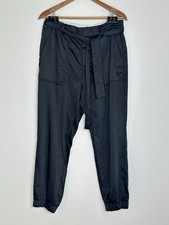 Sanctuary Black Tie Waist Jogger Pants Women  s Size 31 Elastic Waist Utility