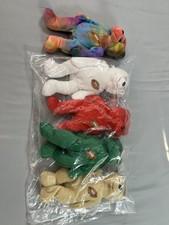 salvino  s team set 2000 joe montana plush bear lot of 5 including Super Joe
