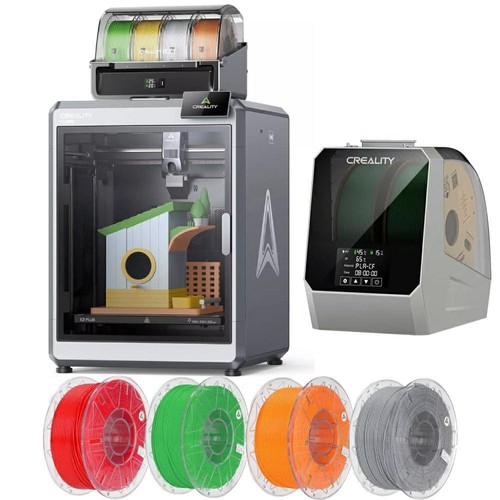 Creality K2 Plus Combo 3D Printer 600mm/s Multicolor Printing w/ Dryer Plus+PLA