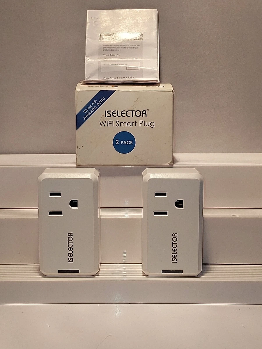 2 Pack ISELECTOR MINI SMART PLUGS Control Electric Devices NEVER