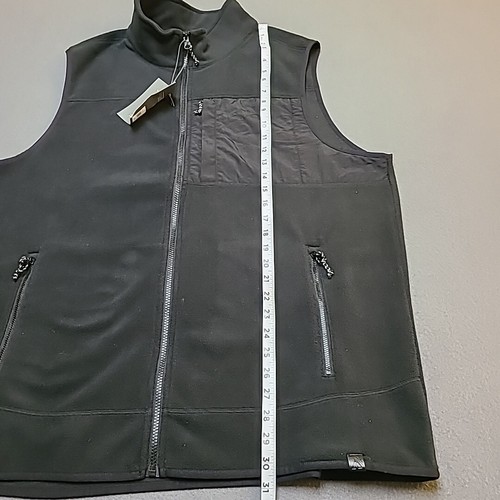 Alpine Design Mens Fleece Vest Extra Large Black Full Zip Mountain Vest - Picture 4 of 13