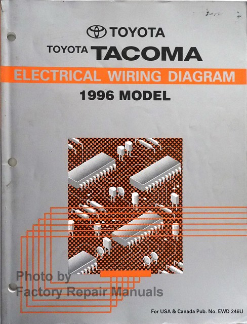 1996 Toyota Tacoma Electrical Wiring Diagrams Original Factory Manual