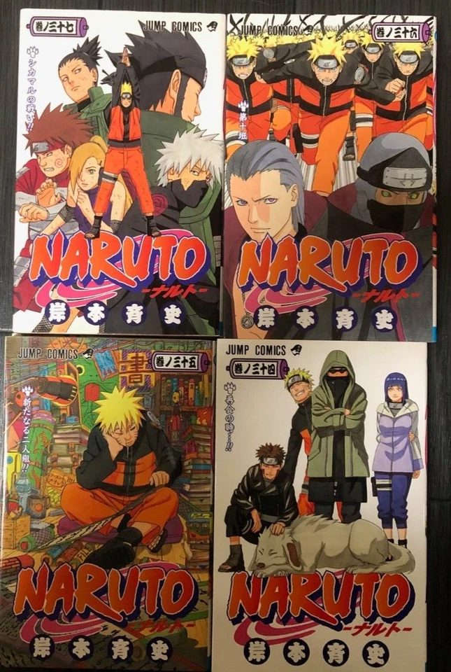 Naruto Vol.1-72 Set Completo Manga Comics Salto Masashi Kishimoto Versión Japonesa Foto 3 de 4