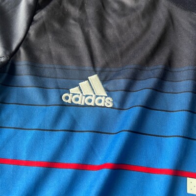 【JFA支給】adidas JFA トレーニングウェア 青　半袖　Ｌサイズ Japan National Football Team Adidas JFA Men's Blue Jersey