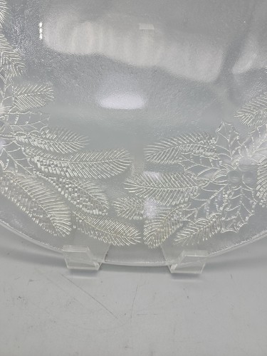 Pilgrim Glas 13 Zoll Platte 3D Urlaub Kranz Party Platte Weihnachten Vintage - Bild 5 von 6