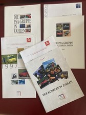 PSA in Zahlen, Peugeot + Citroën, 1992/93/95/97. Sonderdrucke d. Presseabteilung