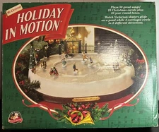 1996 Mr Christmas Holiday in Motion Animated Skating Park Tested - Read Missing