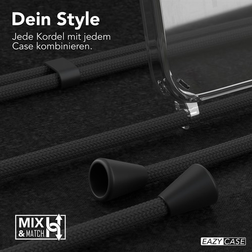EAZY CASE für Apple iPhone 15 Pro Hülle mit Band Handykette Silikon TPU Cover - Afbeelding 4 van 50