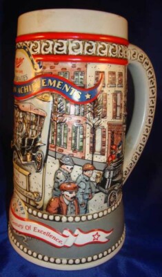 MILLER HIGH LIFE 1908 Model T Beer Stein Great American Achievements Brew