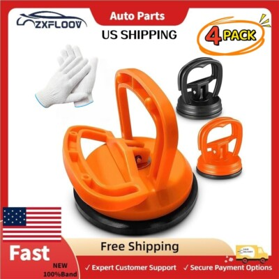 #ad 4Pc Quick Car Dent Puller Suction Cup Kit for Hail Damage Repair $9.38