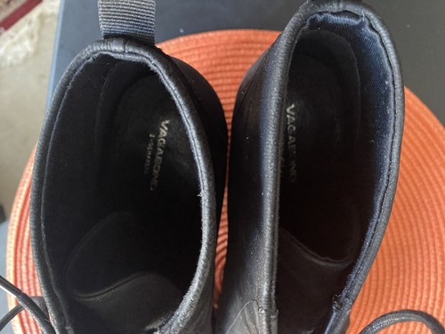 VAGABOND SHOEMAKERS SUPER STYLISH SZ40 BLACK 3” Chunky Heels / Ties NWOB - Picture 11 of 12