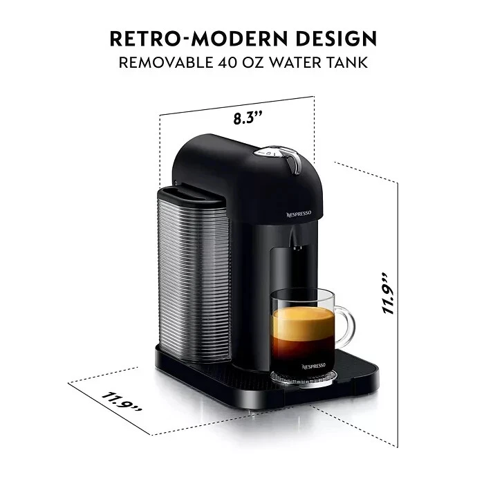 NEW Nespresso Vertuo Coffee and Espresso Maker by Breville, Matte Black - Image 4 of 4