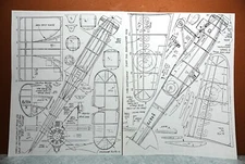 BRISTOL 138A BALSA FREE FLIGHT MODEL AIRPLANE PLANS 18" WINGSPAN