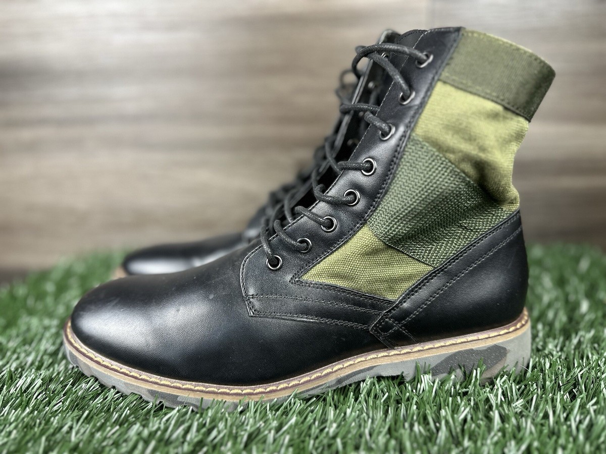 Carbon Elements camo Mens 9 Black Lace Up Lite Weight Work 