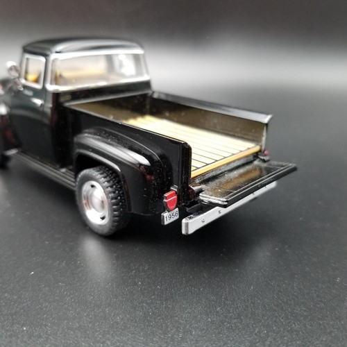 5" Kinsmart 1956 Ford F-100 Pickup Truck Diecast Model Toy Car 1:38 Black - Picture 4 of 11