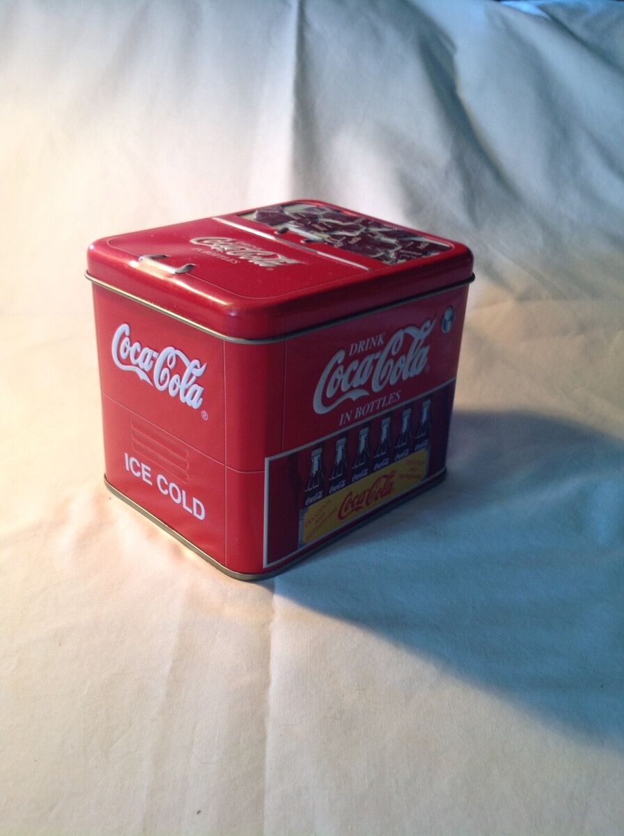Retro Coca Cola Bottle Tin Metal Box Item C1456 Made in 2000 Retro Coca Cola Bottle Tin Metal Box Item C1456 Made in 2000