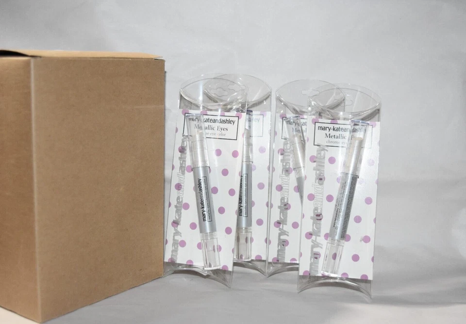 4x NUEVO EN CAJA Mary Kate & Ashley Ojos Metálicos Cromo Color de Ojos Foto 4 de 4