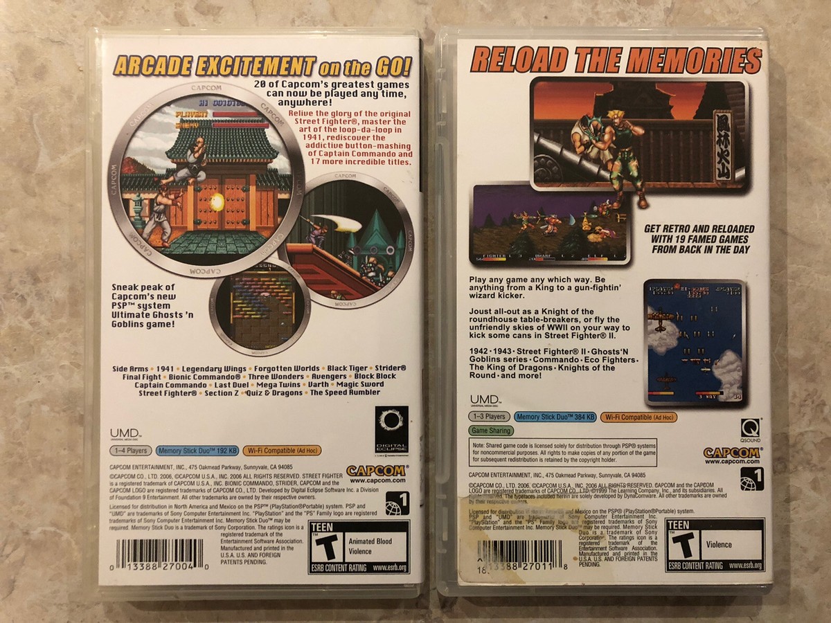 Capcom Classics Collection Reloaded & Remixed Bundle ( Sony Capcom Classics Collection Reloaded & Remixed Bundle ( Sony