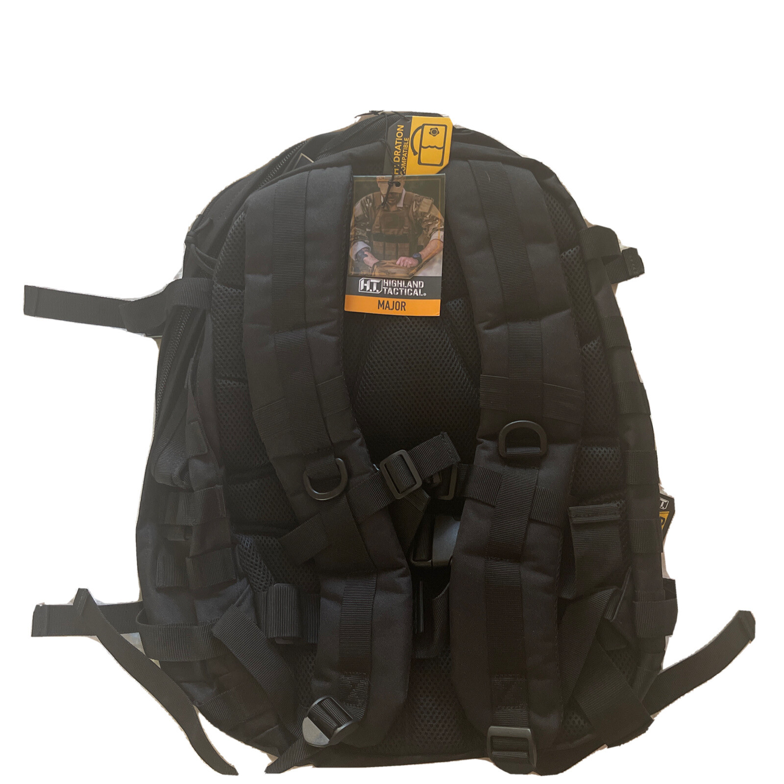 Highland Tactical Brand Major Black hunting military Backpack HLBP