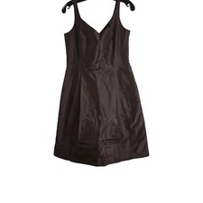 Ann Taylor Brown Fit And Flare Sleeveless Knee Length Dress Size 8