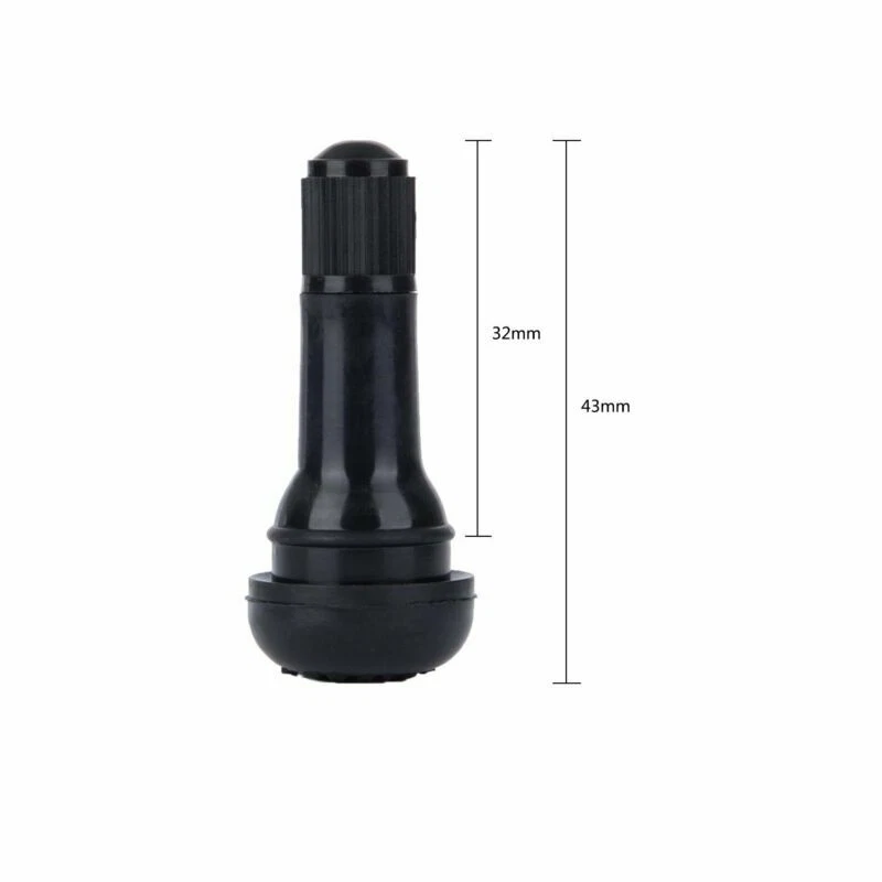 4x Válvula de aire de neumático sin cámara a presión para rueda de motocicleta de automóvil y cubierta de tapa antipolvo Foto 3 de 4