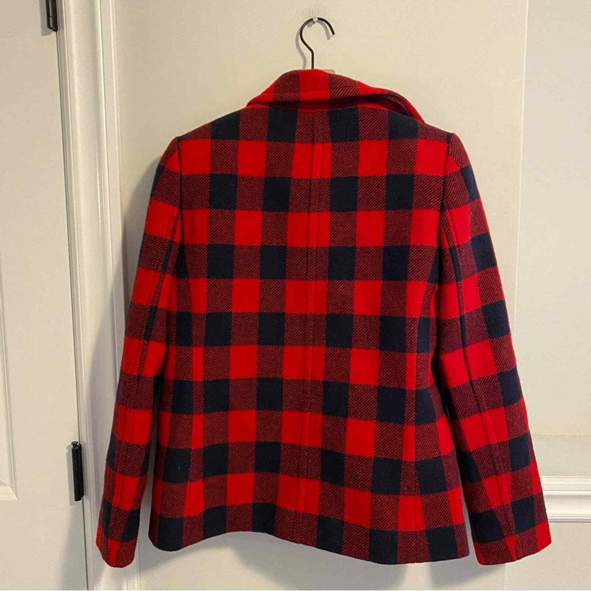 ジャケット・アウター 90's J.Crew Tartan Check Wool Coat M 90