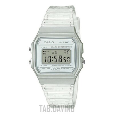CASIO UHR F-91WS-7CF TRANSPARENT