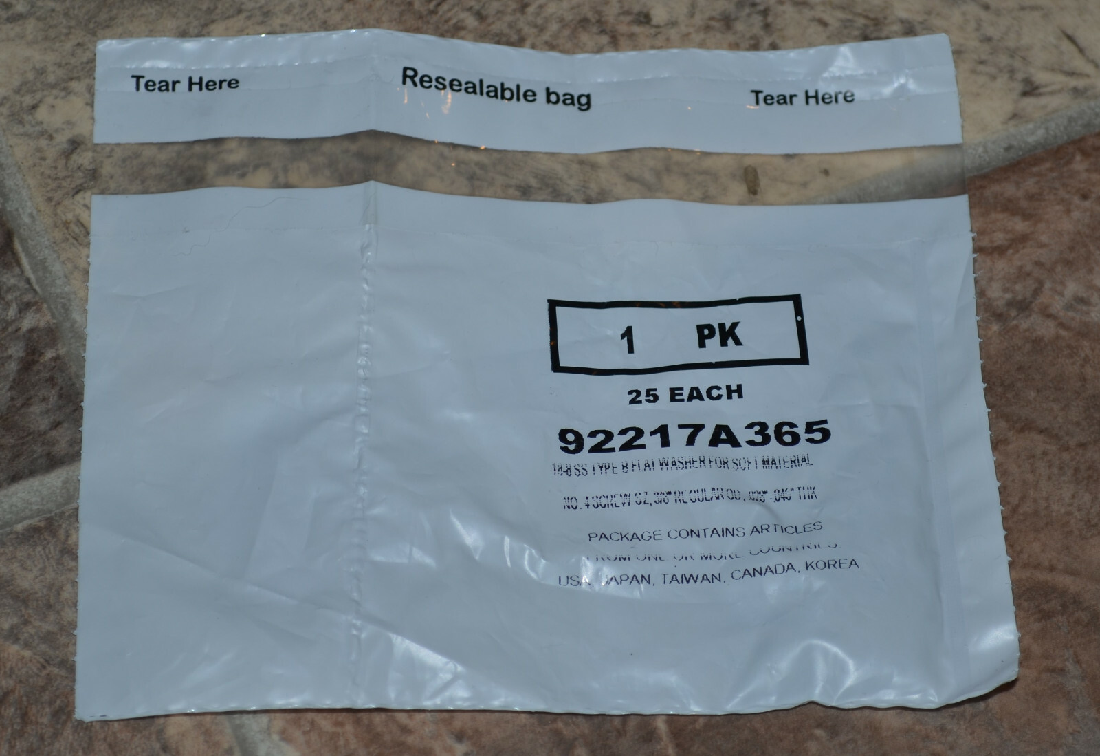 Pack of 25 McMasterCarr 188 SS 7/16" OD 6 Screw Flat Washer P/N