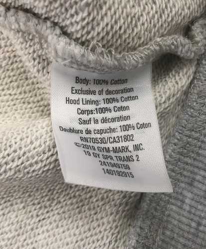 GYMBOREE XS 4 Girls Gray Spring/Summer Hoodie Zip up Embroidered Sweatshirt EEUC - Picture 4 of 5
