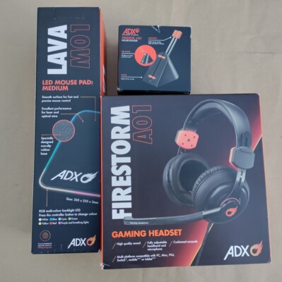 Gaming Headset ADX Firestorm H01 ADX Mouse pad (Medium)